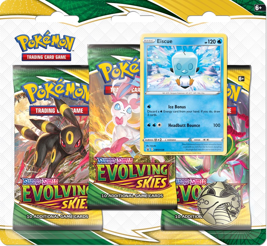 Evolving Skies 3 Pack Blister [Eiscue] [SWSH07 - 0]