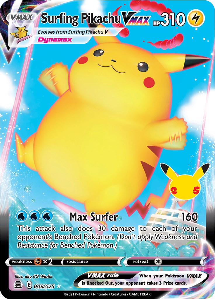 Surfing Pikachu VMAX [CLB] - Grade 10