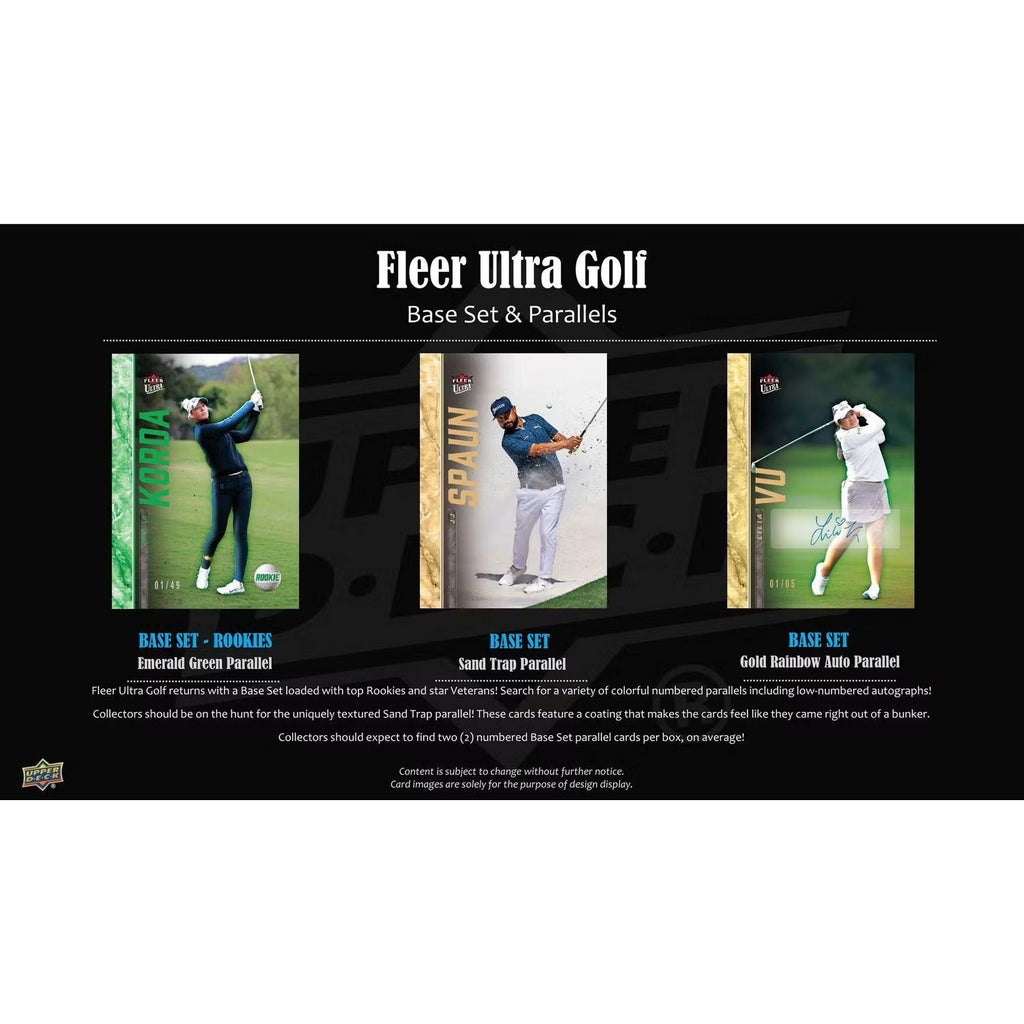 2026 Upper Deck Fleer Ultra Golf Hobby Box *Contact Us To Order*