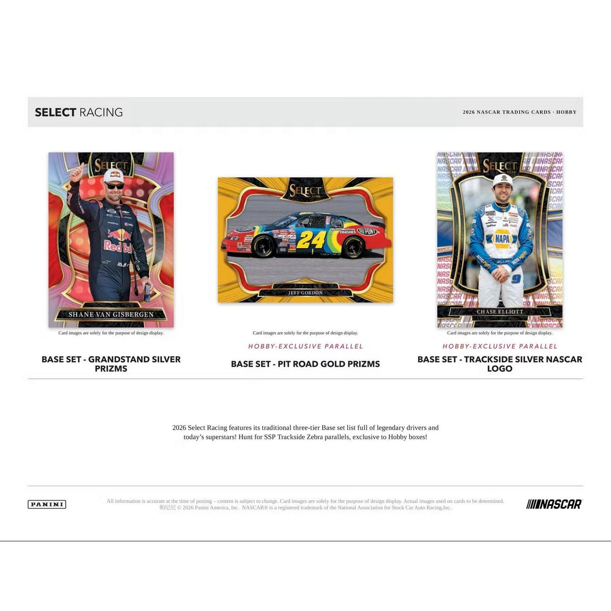 2026 Panini Select Racing Hobby Box