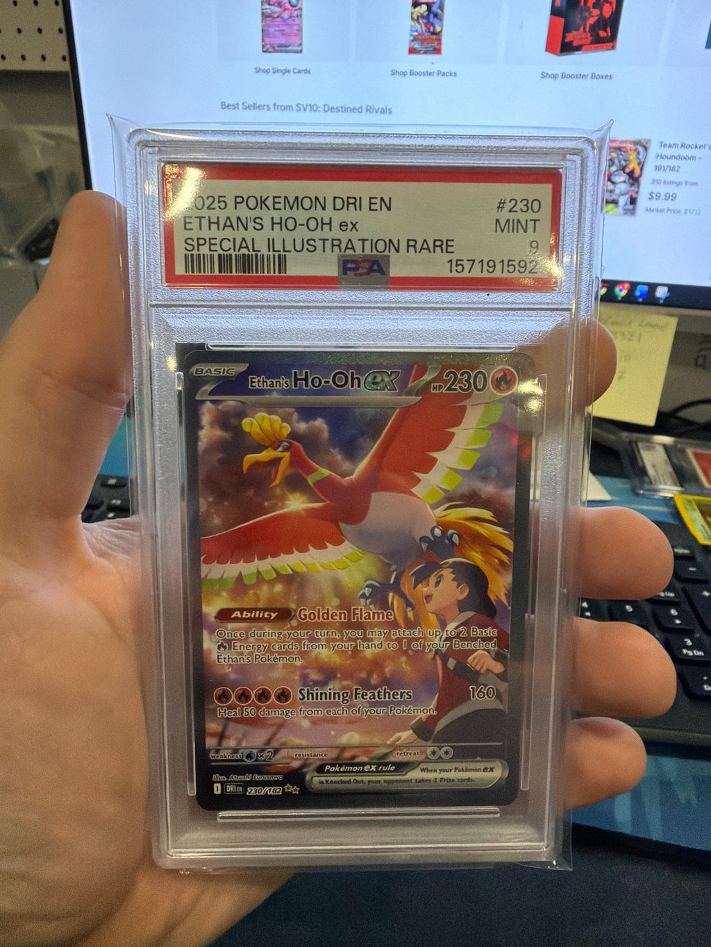 PSA 9 Ethan’s Ho-oh ex 230/182 - Destined Rivals