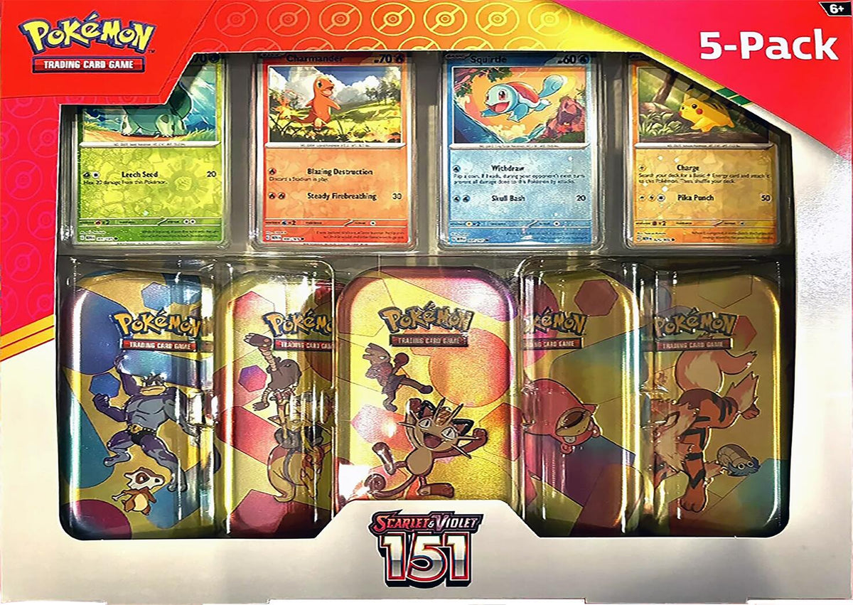 Costco Pokemon Scarlet & Violet 151 Mini Tin 5-pack (Meowth) [MCAP - 0]