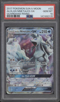 Alolan Ninetales GX Pokemon Guardians Rising #22 PSA 10
