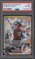 Monkey D Luffy One Piece Card Game EB02 #061 PSA 10
