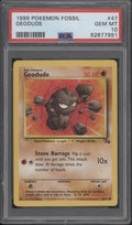 Geodude Pokemon Fossil #47 PSA 10