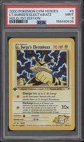 Lt. Surge's Electabuzz Pokemon Gym Heroes Holo 1st Edition #6 PSA 9