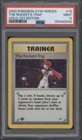 The Rocket's Trap Pokemon Gym Heroes Holo 1st Edition #19 PSA 9 #1