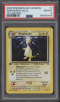Ampharos Pokemon Neo Genesis Holo 1st Edition #1 PSA 8