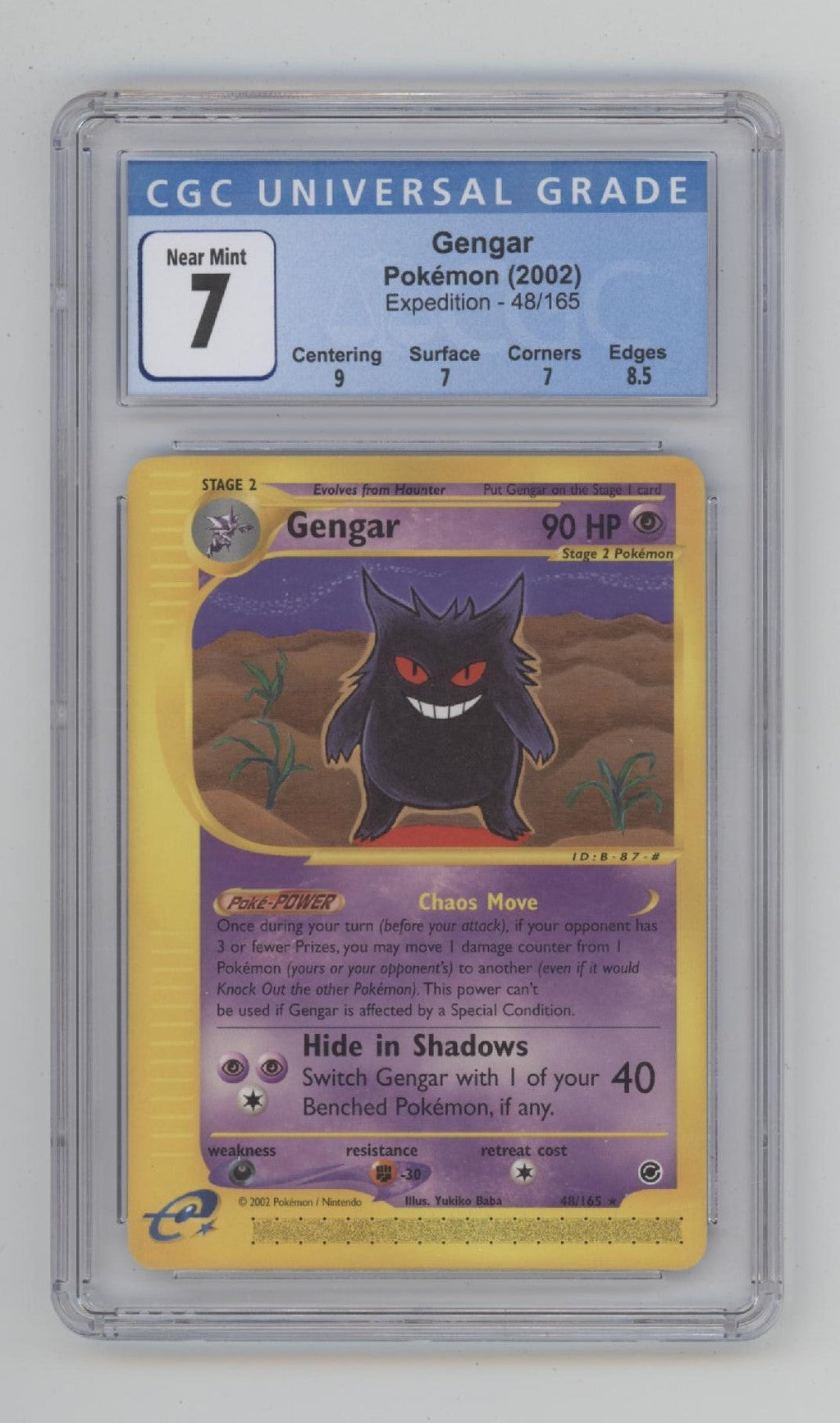 Gengar Pokemon Expedition #48 CGC 7