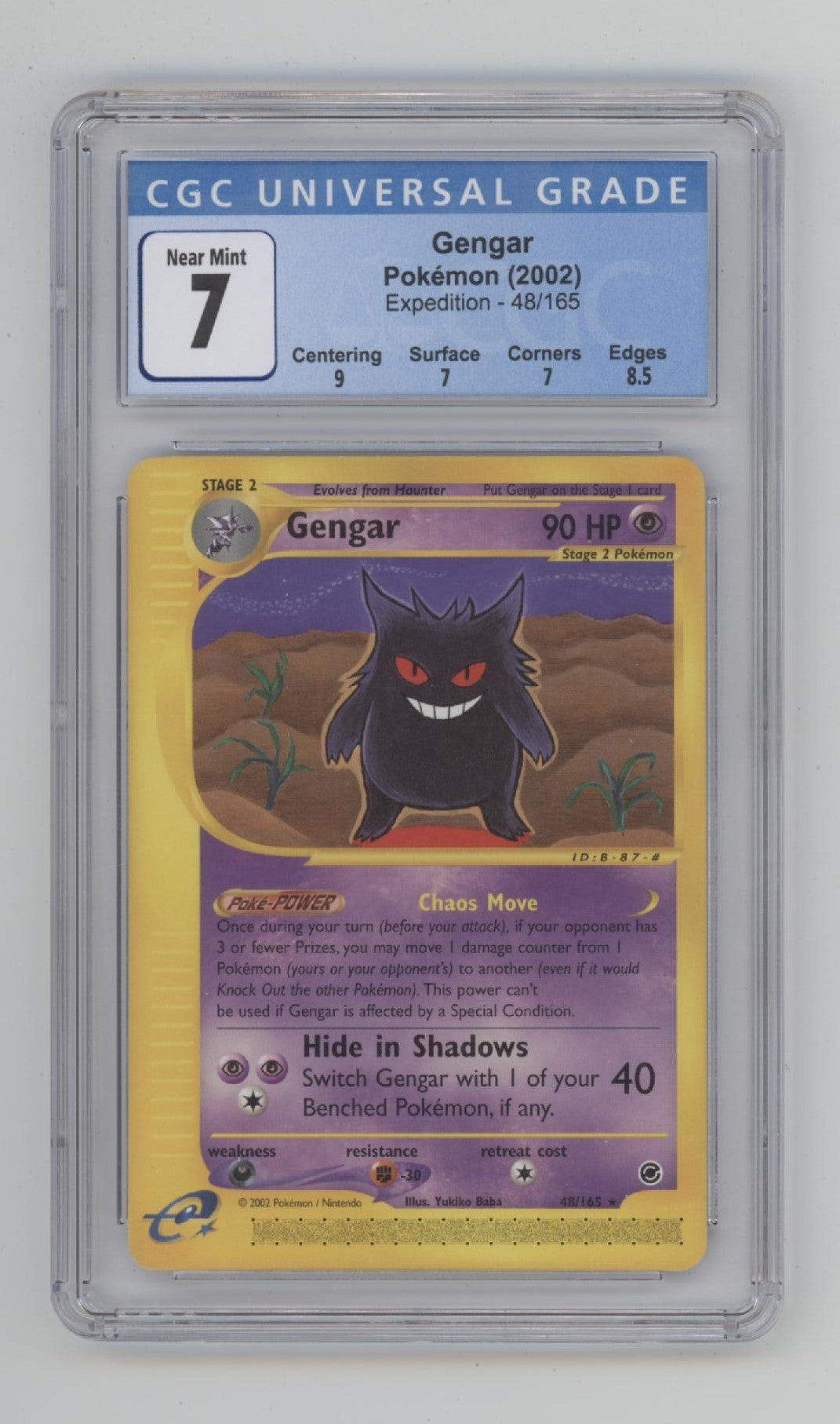 Gengar Pokemon Expedition #48 CGC 7