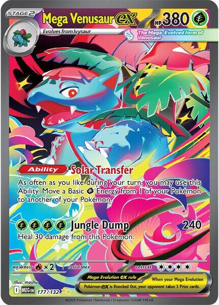 Mega Venusaur ex - 177/132 [MEG] - Grade 10