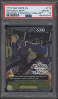 Roronoa Zoro One Piece Card Game Regionals Season 1 Finalist #113 PSA 10