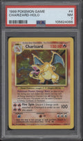 Charizard Pokemon Base Set Holo #4 PSA 7