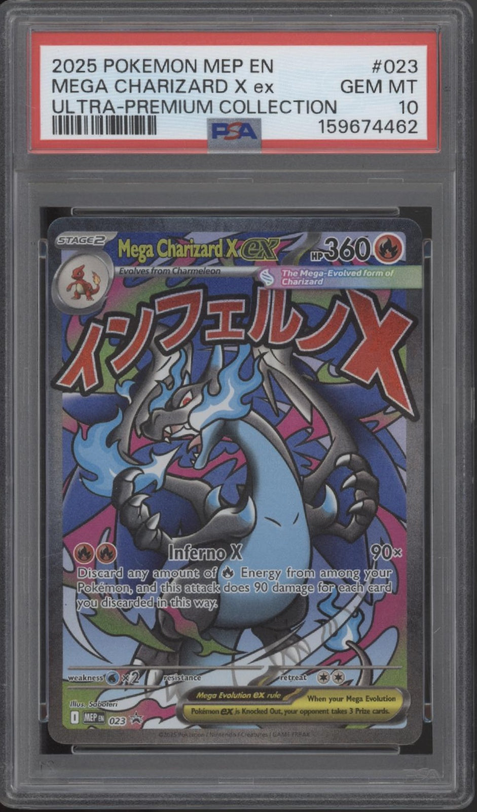 Mega Charizard X ex Pokemon Mega Evolution Ultra Premium Collection 23 PSA 10 #2