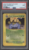 Dark Venusaur Pokemon Best of Game Promo #7 PSA 9