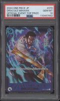 Dracule Mihawk One Piece Card Game Official Event Top Prize Japanese #070 PSA 10