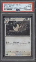 Noctowl Pokemon Temporal Forces Bloodmoon Ursaluna ex Box #127 PSA 10