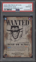 Portgas D Ace One Piece Card Game OP13 Wanted Alternate Art #119 PSA 10 #3