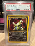 PSA 9 Pokemon Neo Destiny Tyranitar Holo