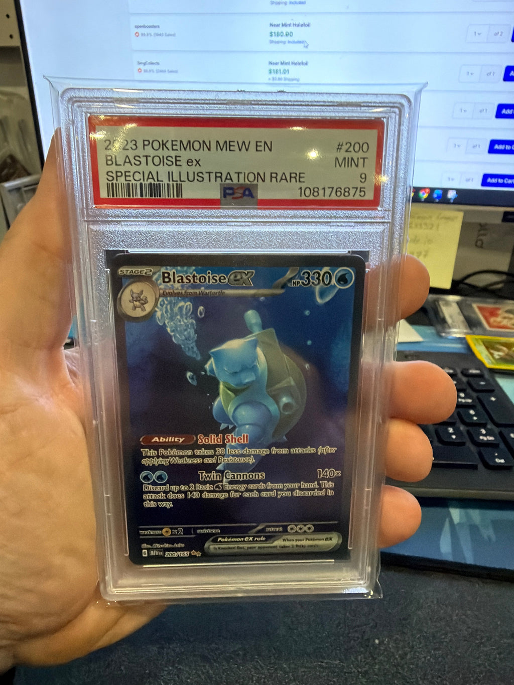 PSA 9: Blastoise ex - 200/165 - Scarlet & Violet 151