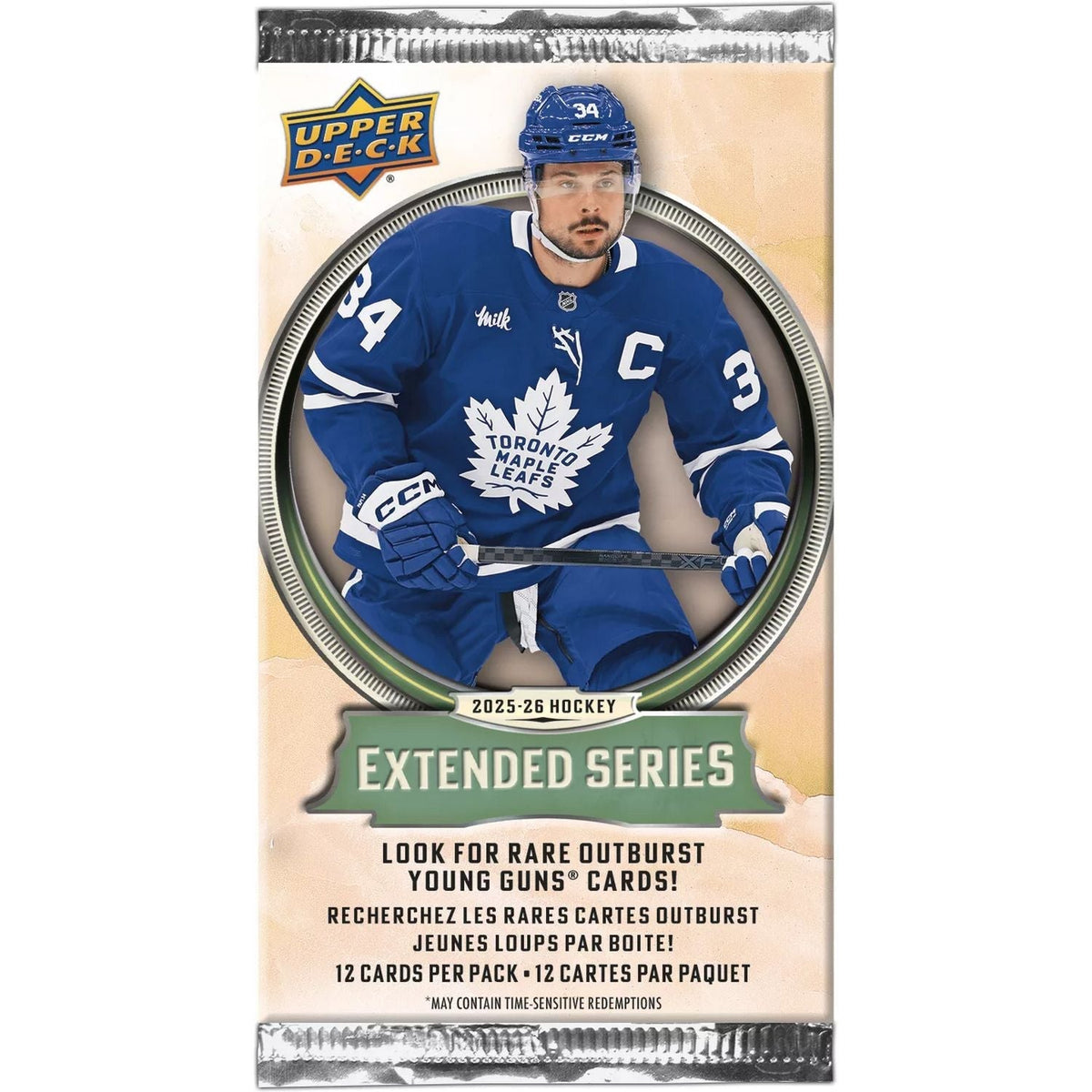 2025-26 Upper Deck Extended Series Hockey Gravity Feed