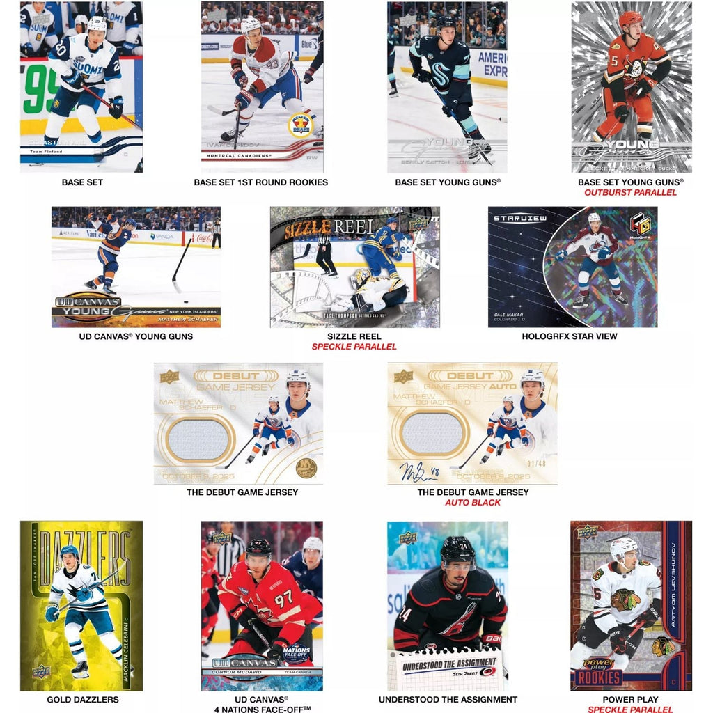 2025-26 Upper Deck Extended Series Hockey Gravity Feed