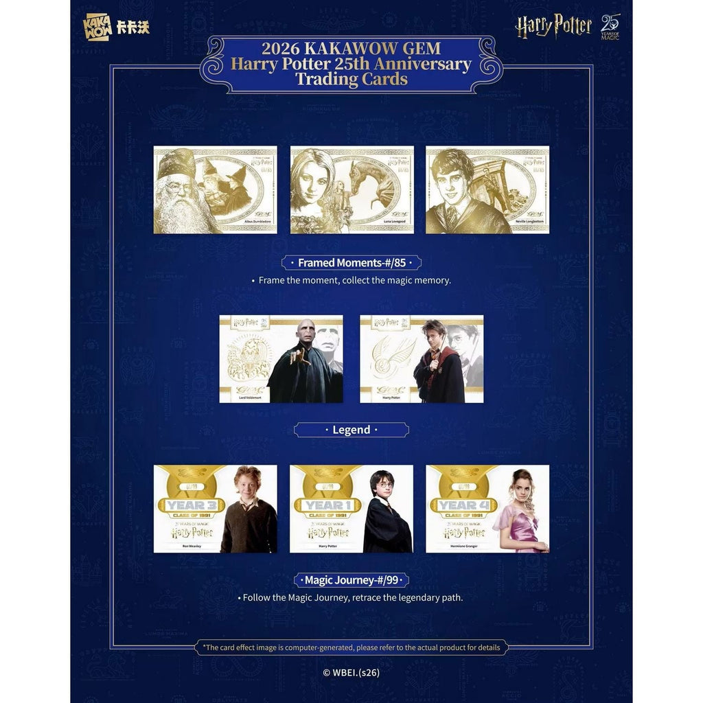 2026 Kakawow Gem Harry Potter 25th Anniversary Hobby Box