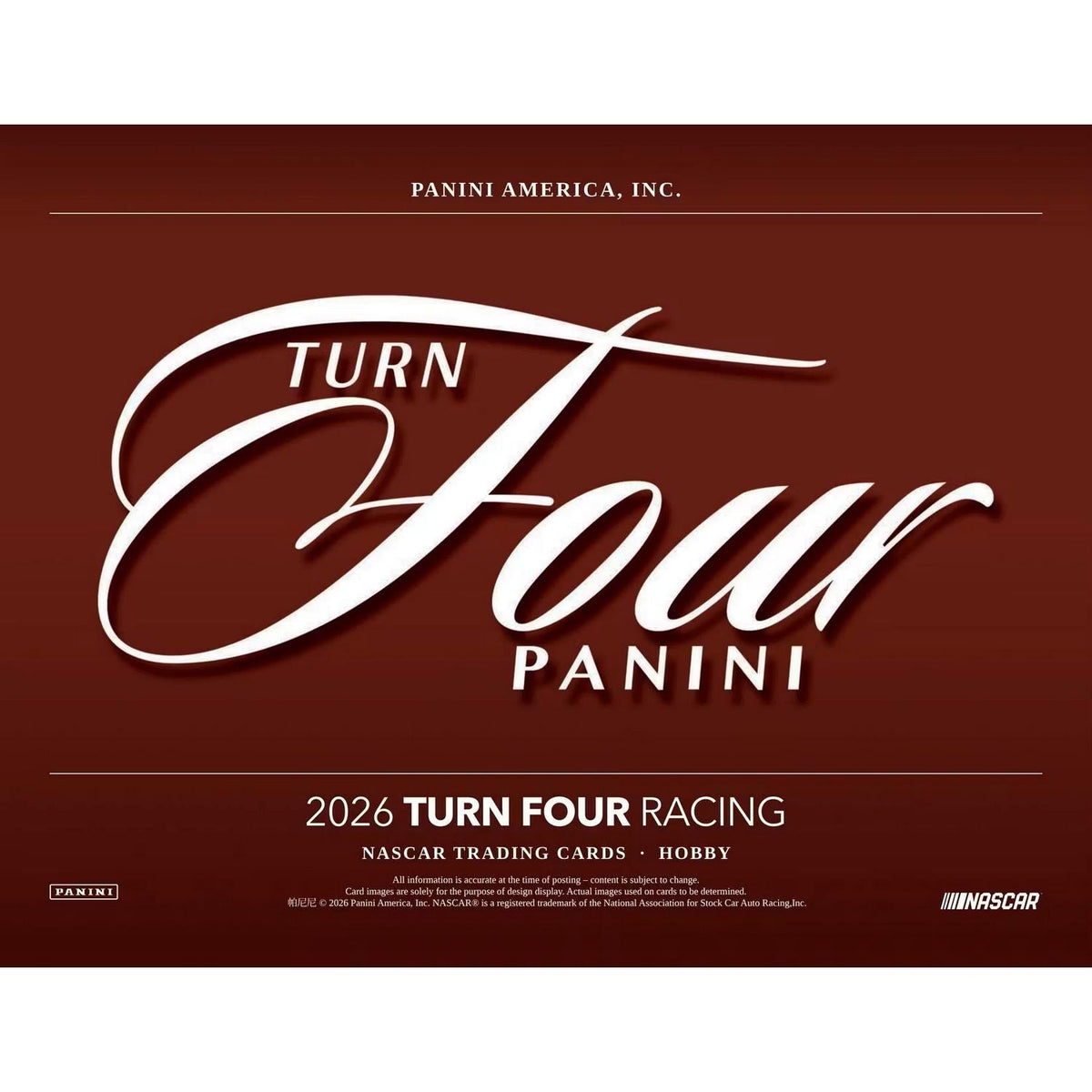 2026 Panini Turn Four Racing Hobby Box