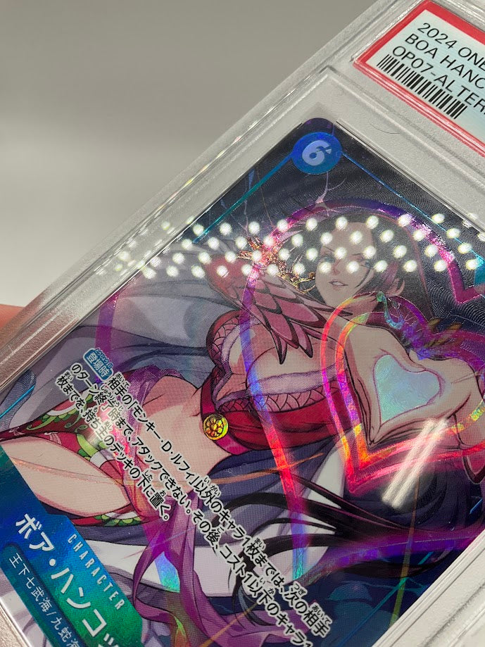 Boa Hancock One Piece Card Game OP07 Alternate Art Japanese #051 PSA 10