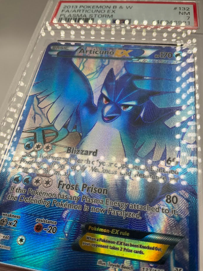 Articuno ex Pokemon Plasma Storm Full Art #132 PSA 7