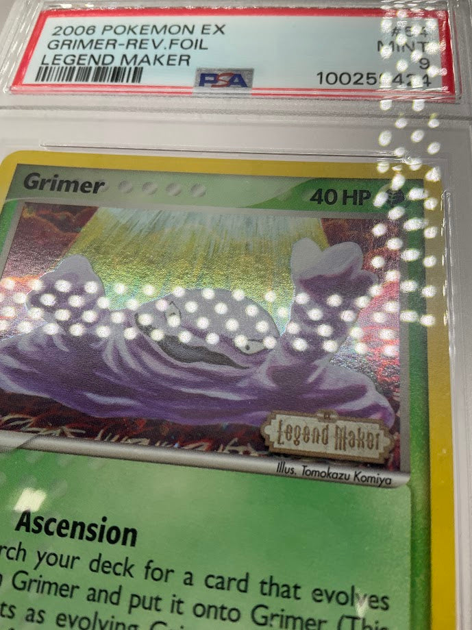 Grimer Pokemon Legend Maker Reverse Foil #54 PSA 9
