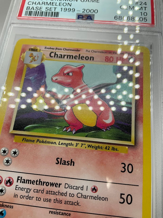 Charmeleon Pokemon Base Set #24 PSA 10