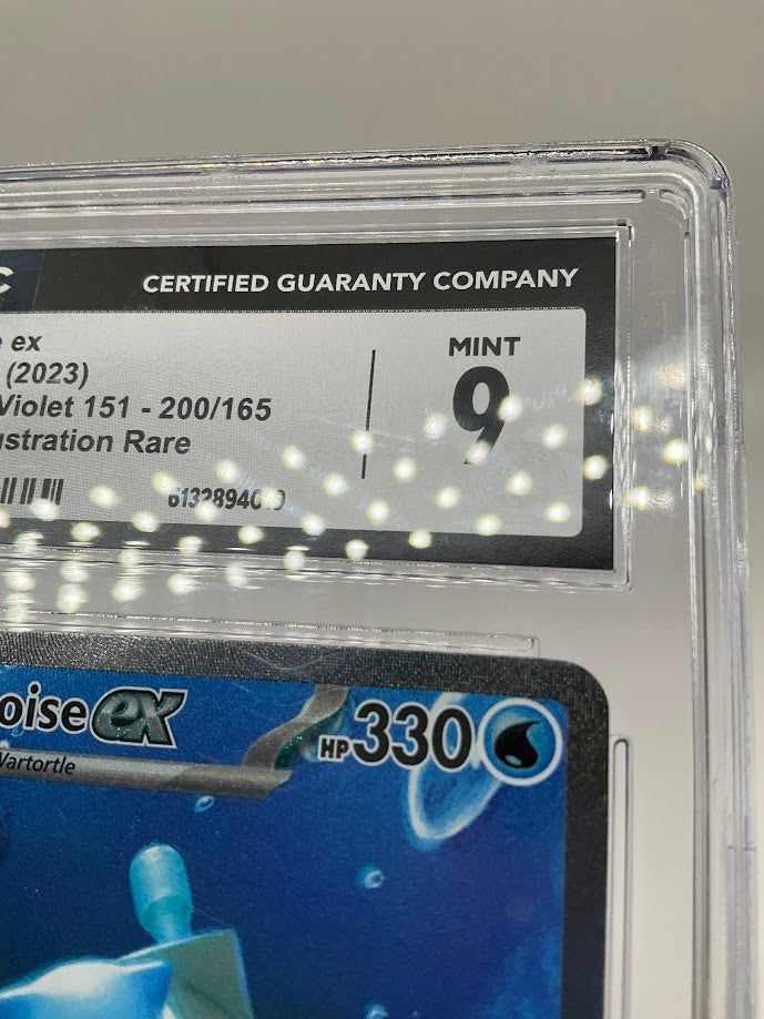 Blastoise ex Pokemon 151 Special Illustration Rare #200 CGC 9