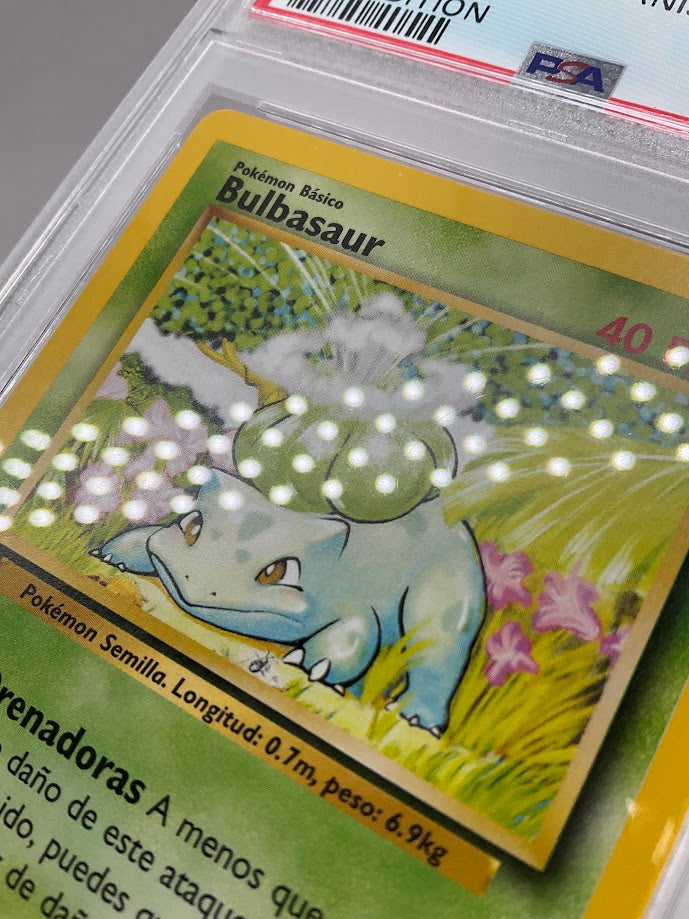 Bulbasaur Pokemon Base Set 1st Edition Spanish #44 PSA 10