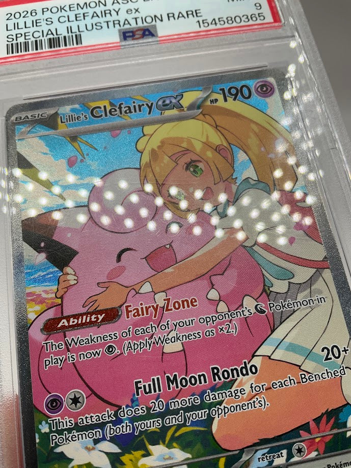 Lillie's Clefairy ex Pokemon Ascended Heroes Special Illustration Rare 280 PSA 9