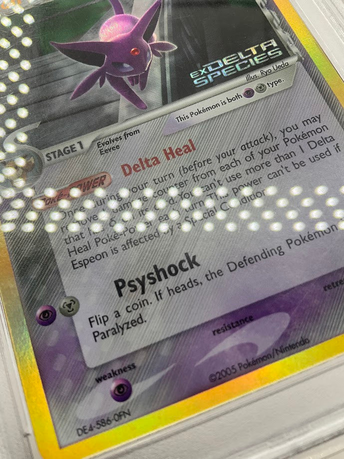 Espeon Pokemon Delta Species Reverse Holo #4 PSA 7
