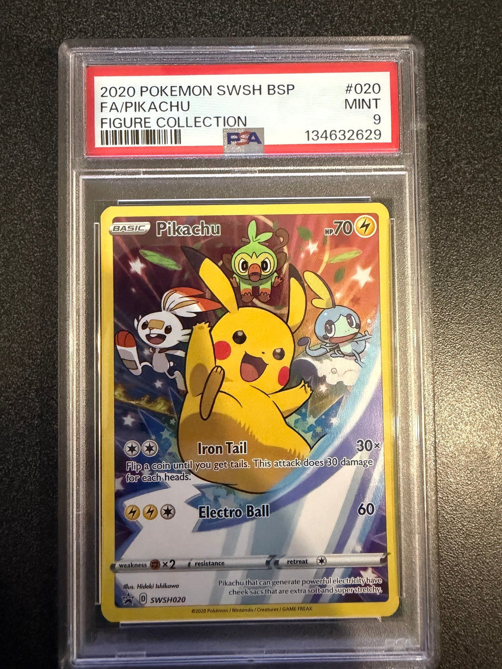 Pokemon: PSA 9 Pikachu (Full Art) - Figure Collection