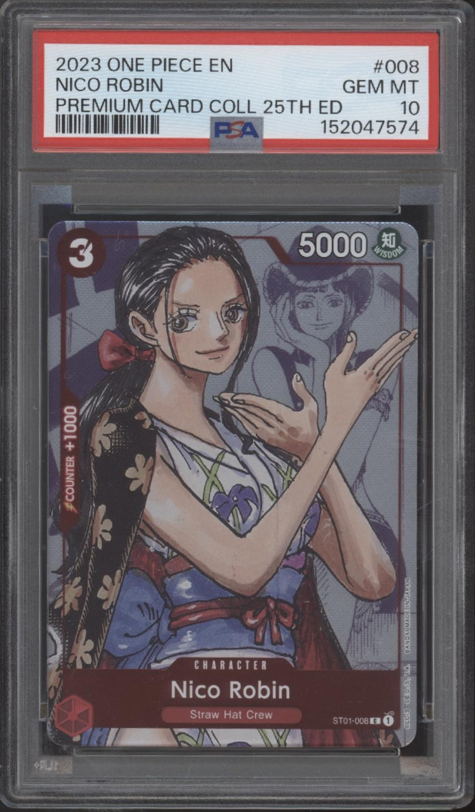 One Piece Card Game Premium Card Collection 25th Edition Sequential PSA 10 Set