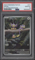 Aipom Pokemon Paradox Rift Illustration Rare #211 PSA 10