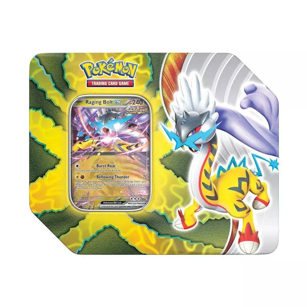 Pokemon TCG: Paradox Destinies Tin - Raging Bolt EX