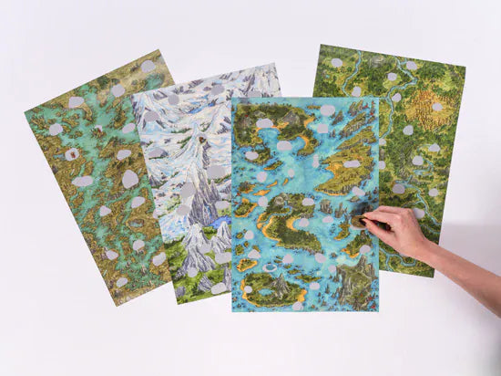 Encounters at a Glance Encounter: Into the Wild: Biome Poster Set - Scratch-Off Edition (Pre-Order)
