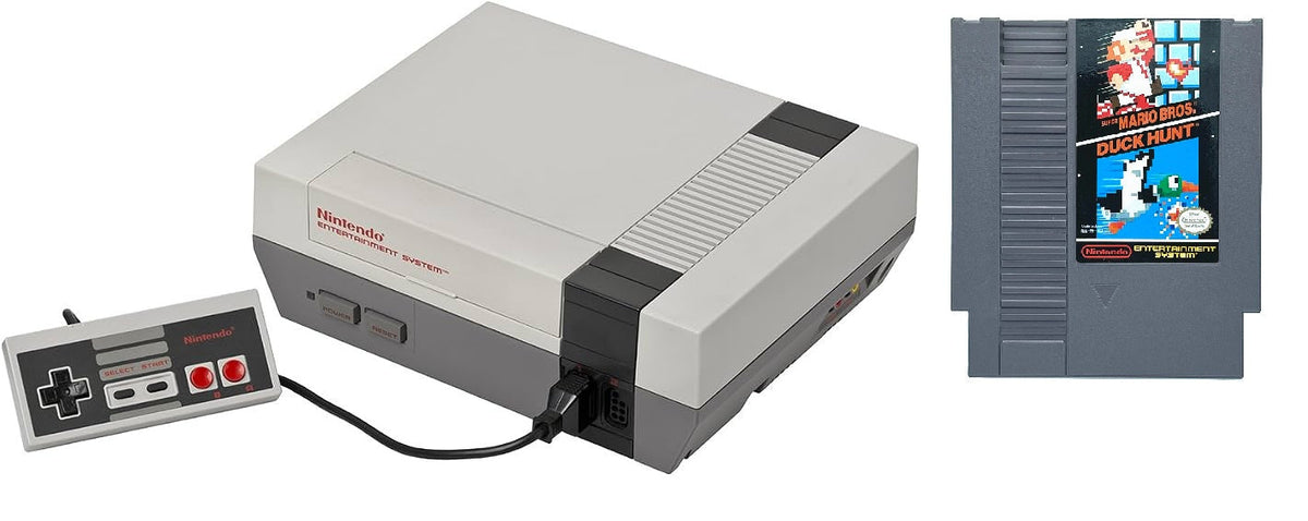 Nintendo NES System Console with Super Mario/Duck Hunt Official Bundle