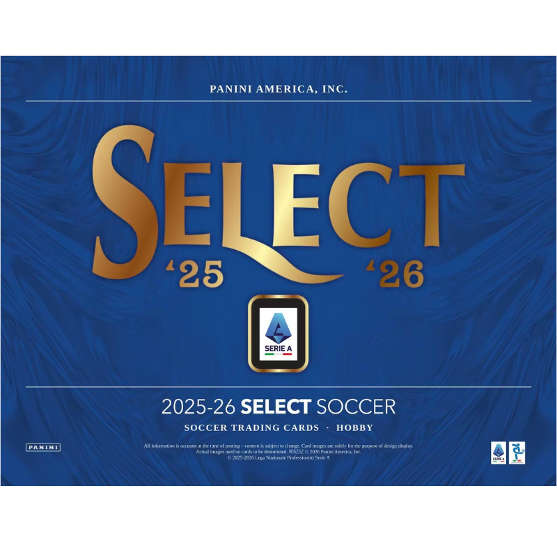 2025/26 Panini Select Serie A Soccer Hobby 12 Box Case