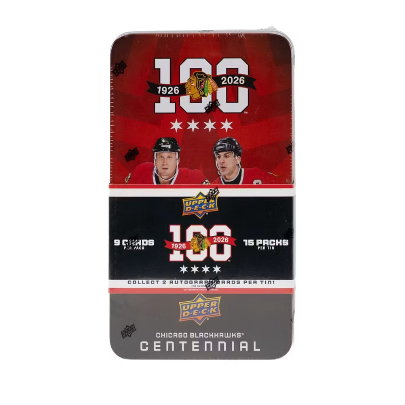 2025/26 Upper Deck Chicago Blackhawks Centennial Hockey Hobby Box