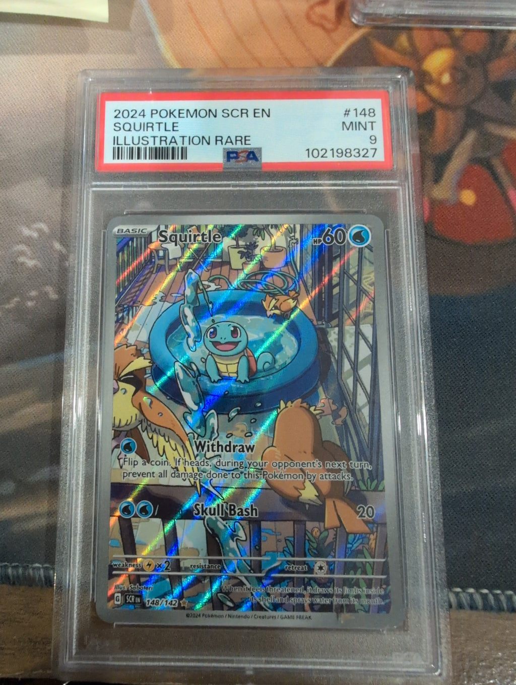 Pokemon: PSA 9 Squirtle IR Stellar Crown